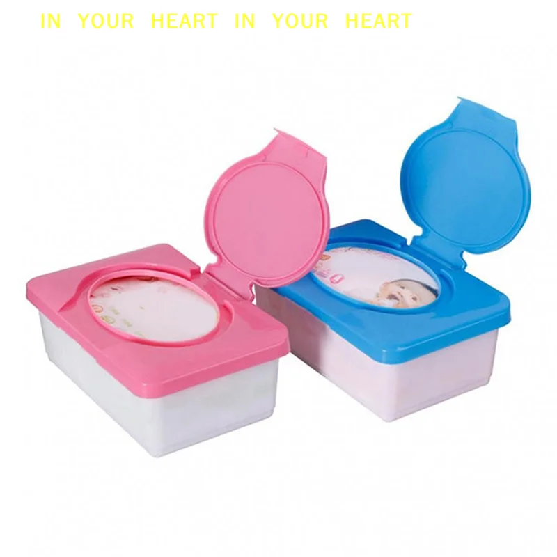 【X】Wet Tissue Storage Box Plastic Case Home Office Wipes Holder with Buckle Lid Household Dust-proof Toilet Paper Holder view 4