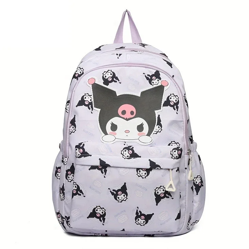 Hello Kitty Sanrio Large Capacity Student Backpack, Kuromi Melody Cinnamoroll Cartoon Anime Nylon Schoolbag, Cute Knapsack