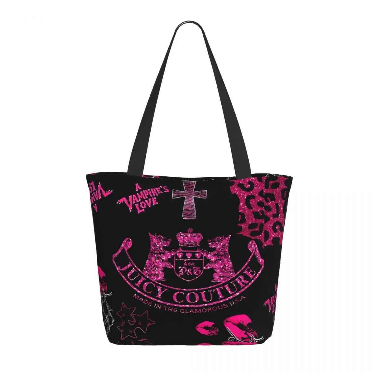 Juicy-Couture (1) Shopper Bag Women's Shoulder Bag Casual Female Tote Bags