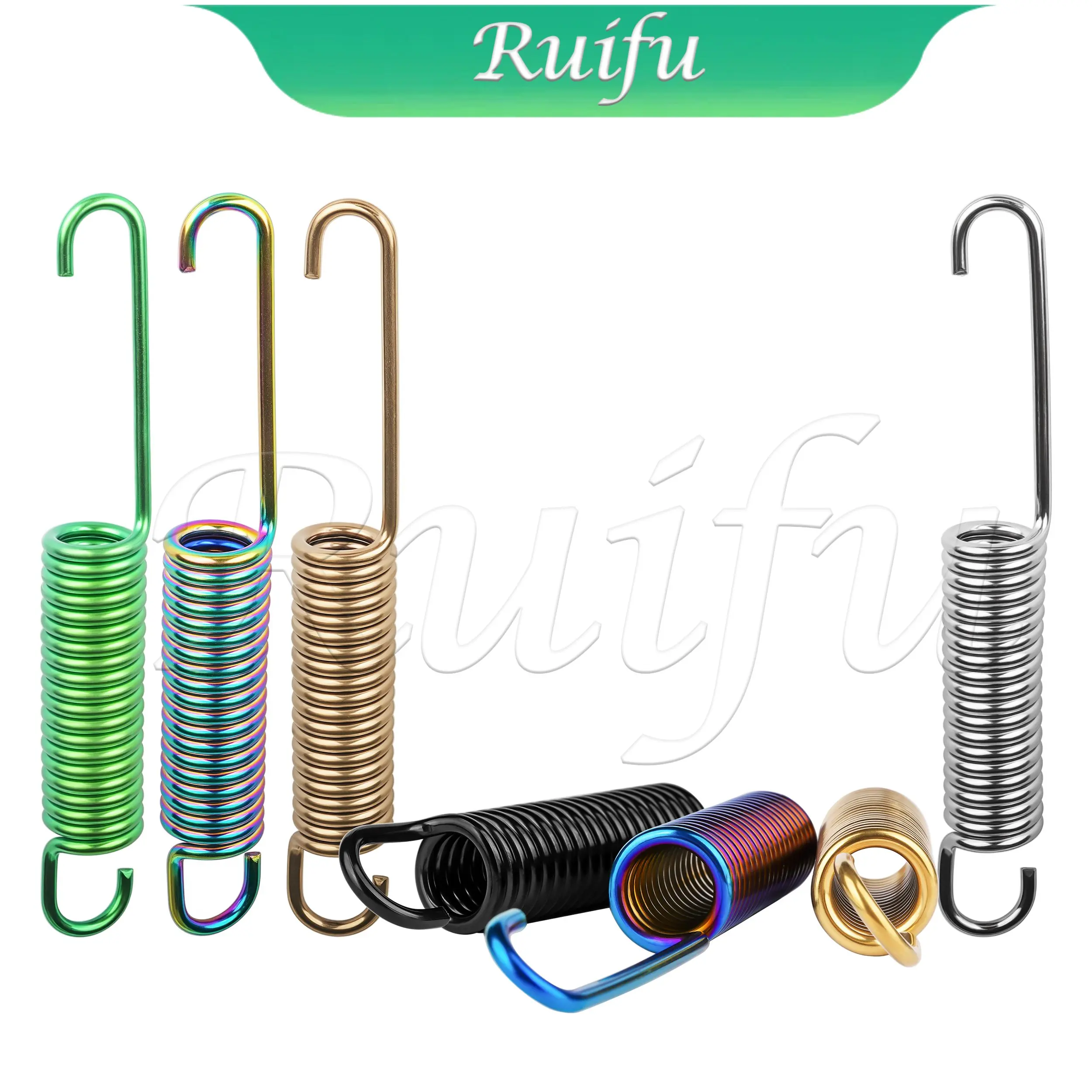 Ruifu Titanium Bolt Motorcycle Parking Side Kickstand Spring Practical Stand Spring Replacement For Motorcycle Scooter