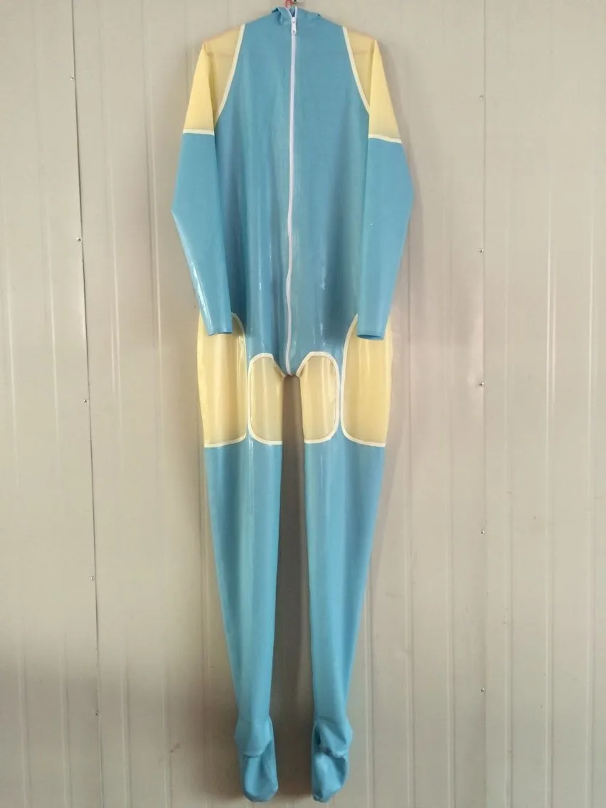 

Pure Latex Rubber Bodysuit Handsome Racing Suit Catsuit Size XS-XXL Comfortable party beach sexy fashion