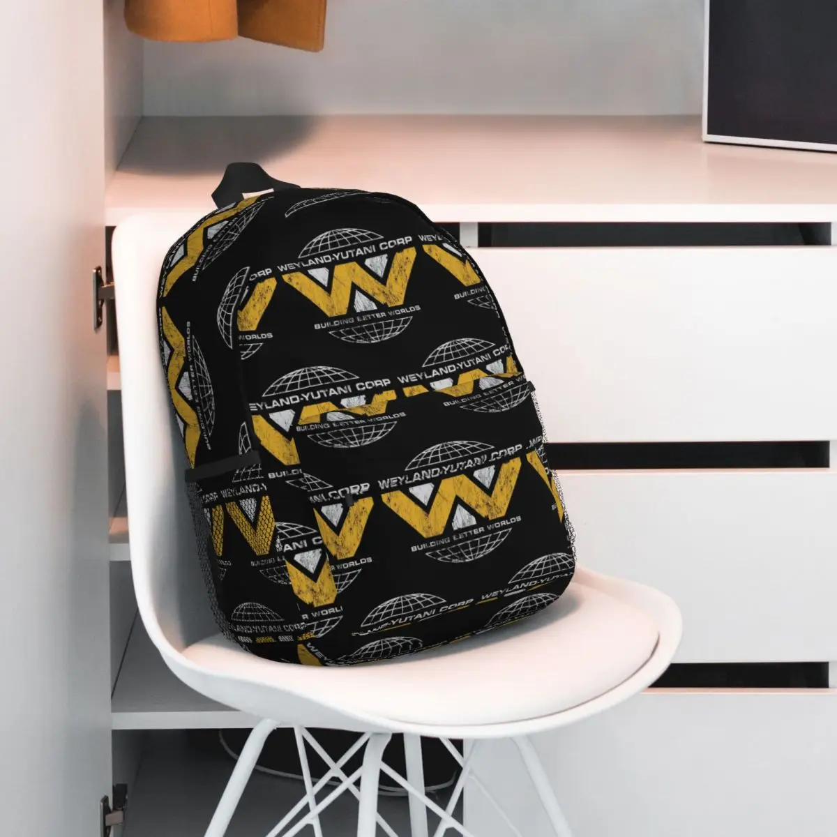 Alien Romulus Lab Weyland - Yutani Xenomorph Experiments Backpack Daypack Large Capacity BookBag Shoulder Bags School Bag