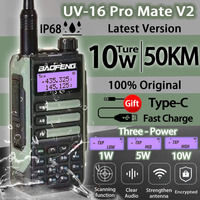 2023 BaoFeng UV-16 PRO High Power Antenna Walkie Talkie Long Range Waterproof UV5R Max V2 UV10R Transceiver Ham Two Way Radios