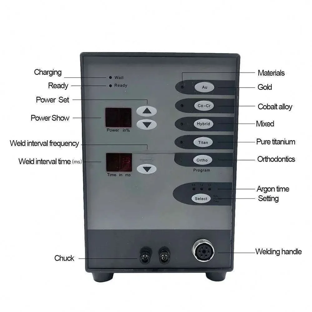 100A Jewelry Portable Welding Automatic Double Side Spot Welding Machine Jewelry Tools Argon arc Spot Welder Welding Machine