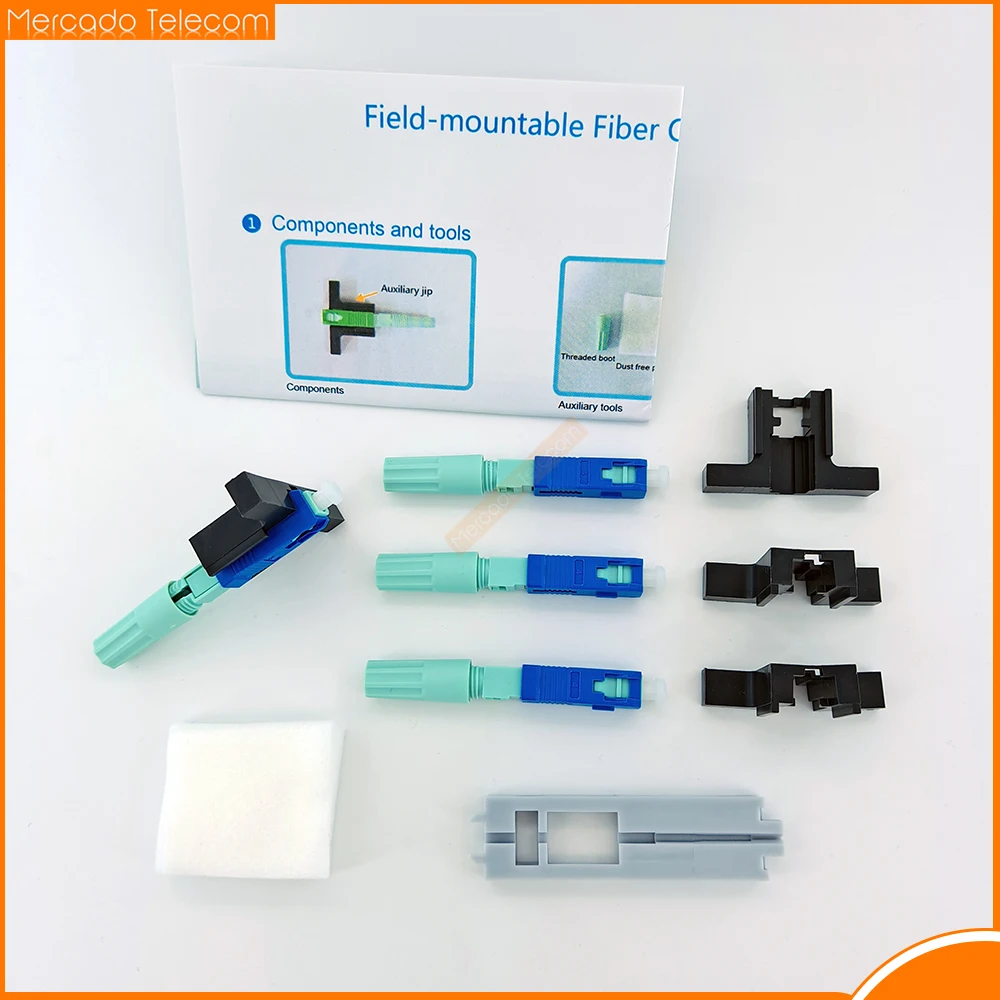 High Quality 58MM SC UPC Fast Connector Single-Mode Connector FTTH Tool Cold Connector Tool Fiber Optic Fast Connnector