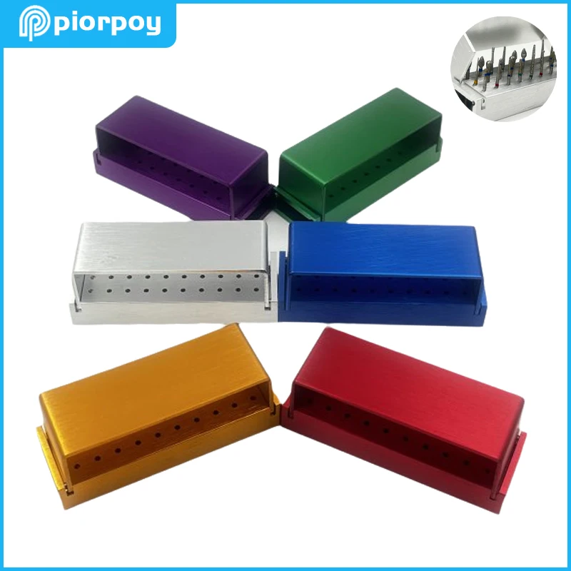 

PIORPOY 30 Holes High Speed Handpiece Burs Dental Diamond Burs Drill Disinfection Block Holder Dentistry Instrument Dropship