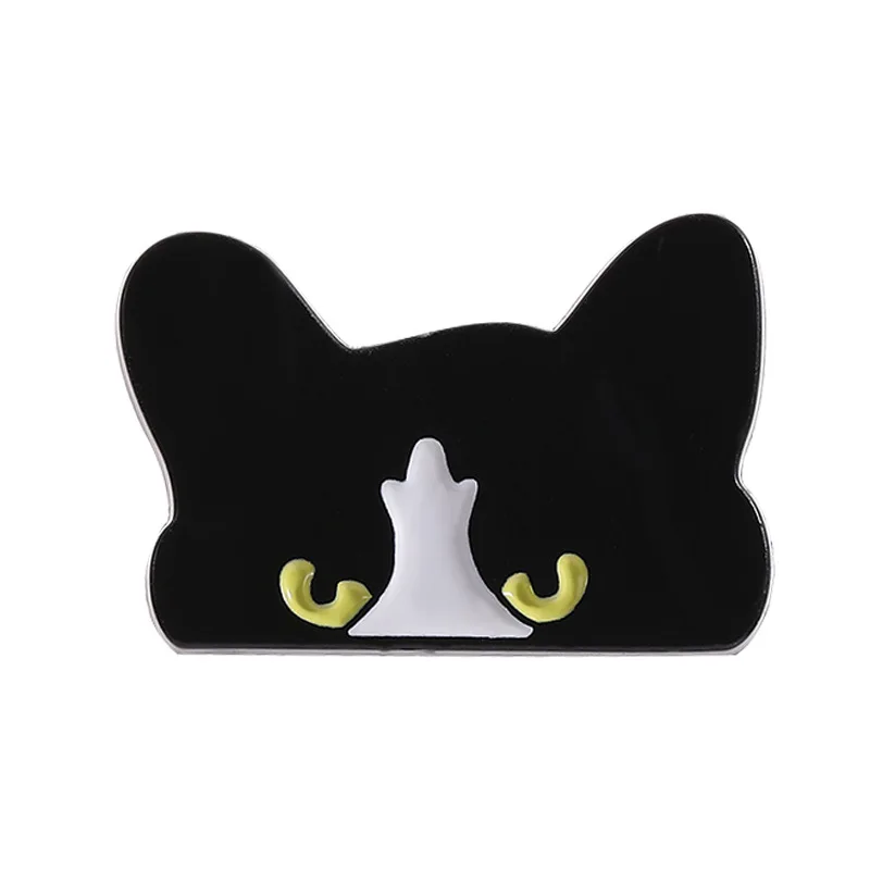 Enamel Pin Creative Black Cat Cartoon Cute Brooch Student Bag Clothing Versatile Badge Lapel Pins Brooches on Clothes Pines