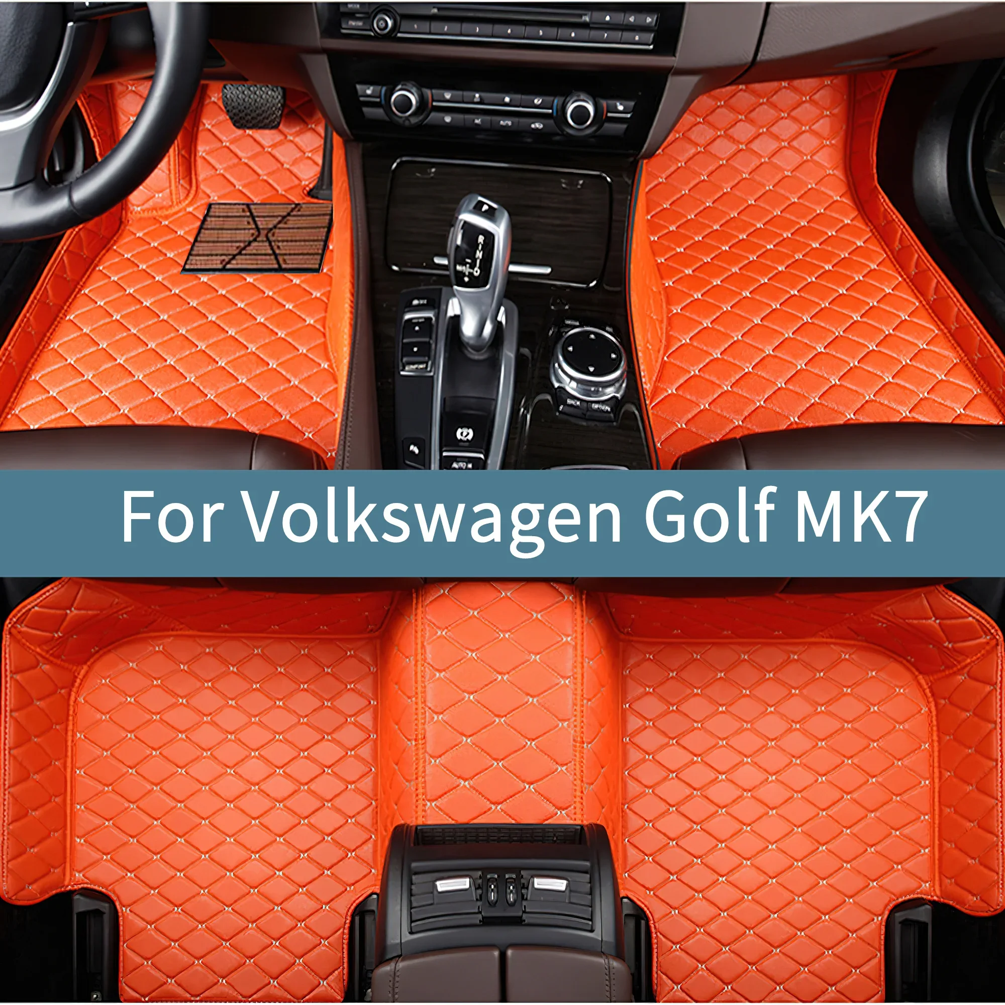 Car Floor Mats For Volkswagen Golf MK7 2012 2013 2014 2015 2016 2017 Interior Accessories Floor Mats For Cars
