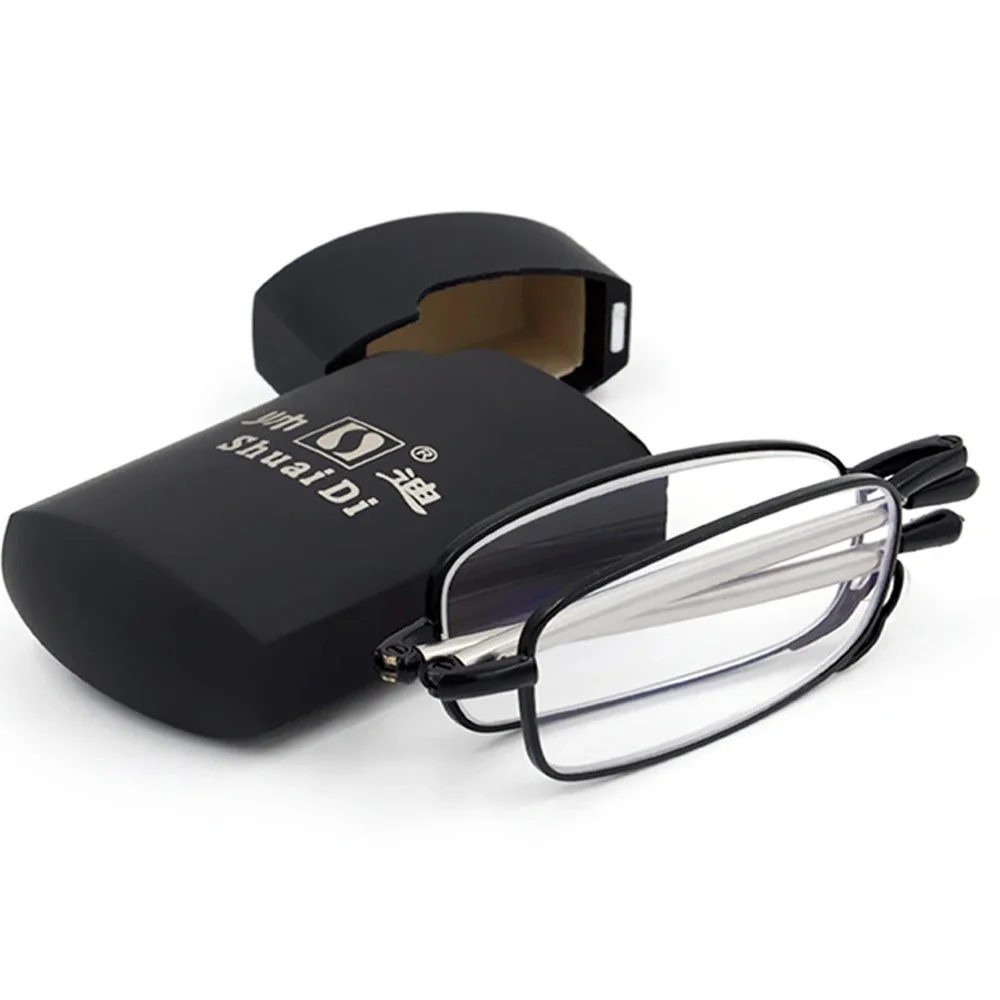 [SHUAIDI RADIO ANTENNA GLASSES] Foldable frame Stretchable legs new style rigid alloy reading glasses +1 +1.5 +2 +2.5 +3 +3.5 +4