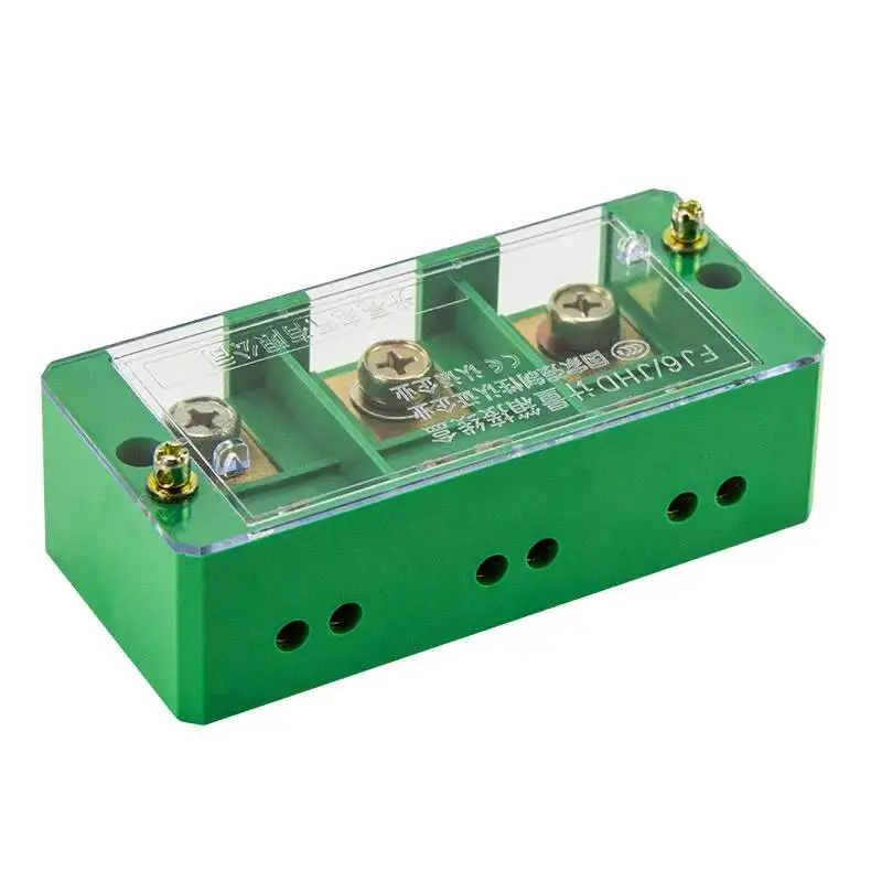 Terminal Block Row Three In Six Out Wire Connection Terminal Box 3 Phase 6 Position Table Line Distribution Box