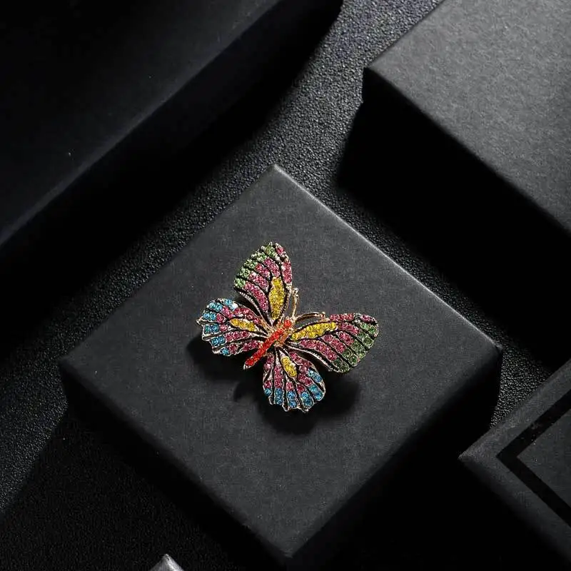 1~6PCS XIANG Colorful Rhinestone Hummingbird Brooches for Women Animal Pin Korea Fashion Accessories Winter Coat Party Jewelry