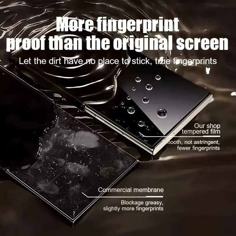 5Pcs Tempered Glass Screen Protector For Samsung Galaxy S25 Edge S24 S23 Ultra S22 S26 Plus S20 S21 FE Dust Free Install Film