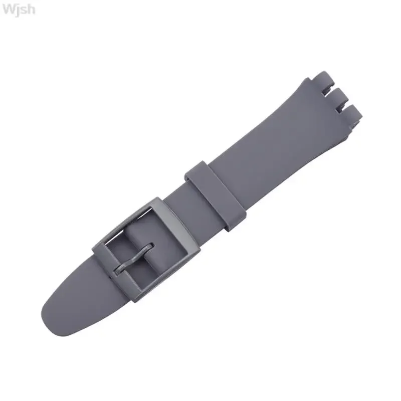 12mm 16mm 17mm 19mm 20mm Silicone Strap for Swatch Watch Band Colorful Rubber Sport Replacement Wrist Bracelet Accessories