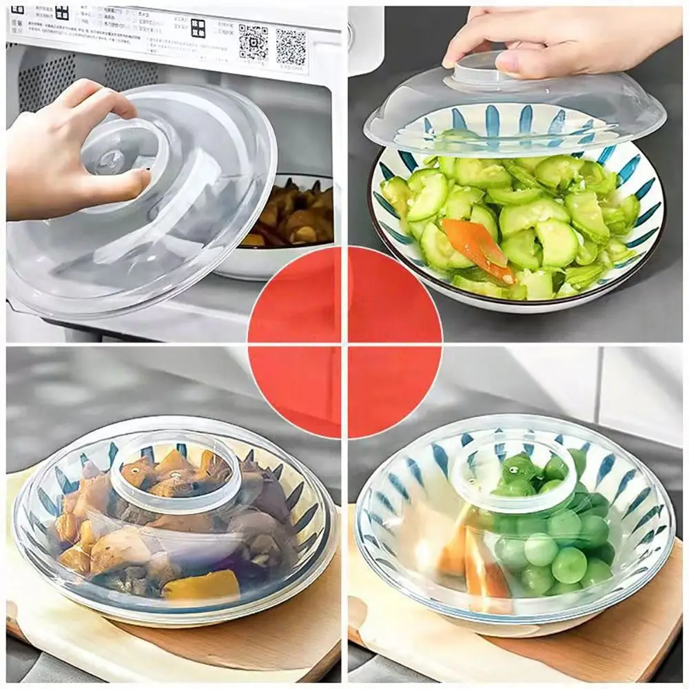 1Pcs Heat Preservation Microwave Splatter Cover High Temperature Resistant Bowl Fresh Lid Microwave Heating Lid