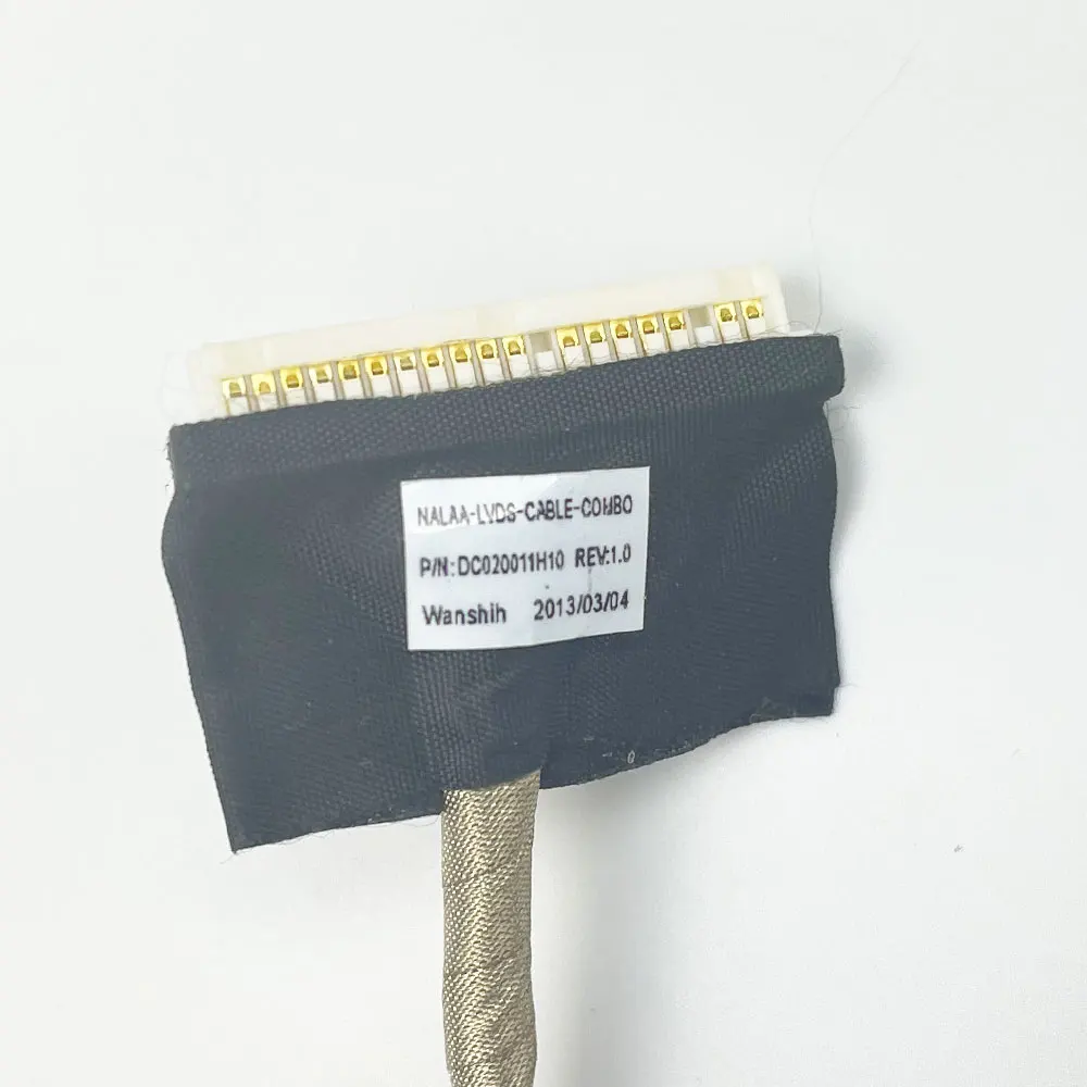 หน้าจอวิดีโอ Flex Cable สำหรับ Toshiba SATELLITE Pro L670 L675แล็ปท็อป LCD จอแสดงผล LED ริบบิ้นสายกล้อง DC020011H10