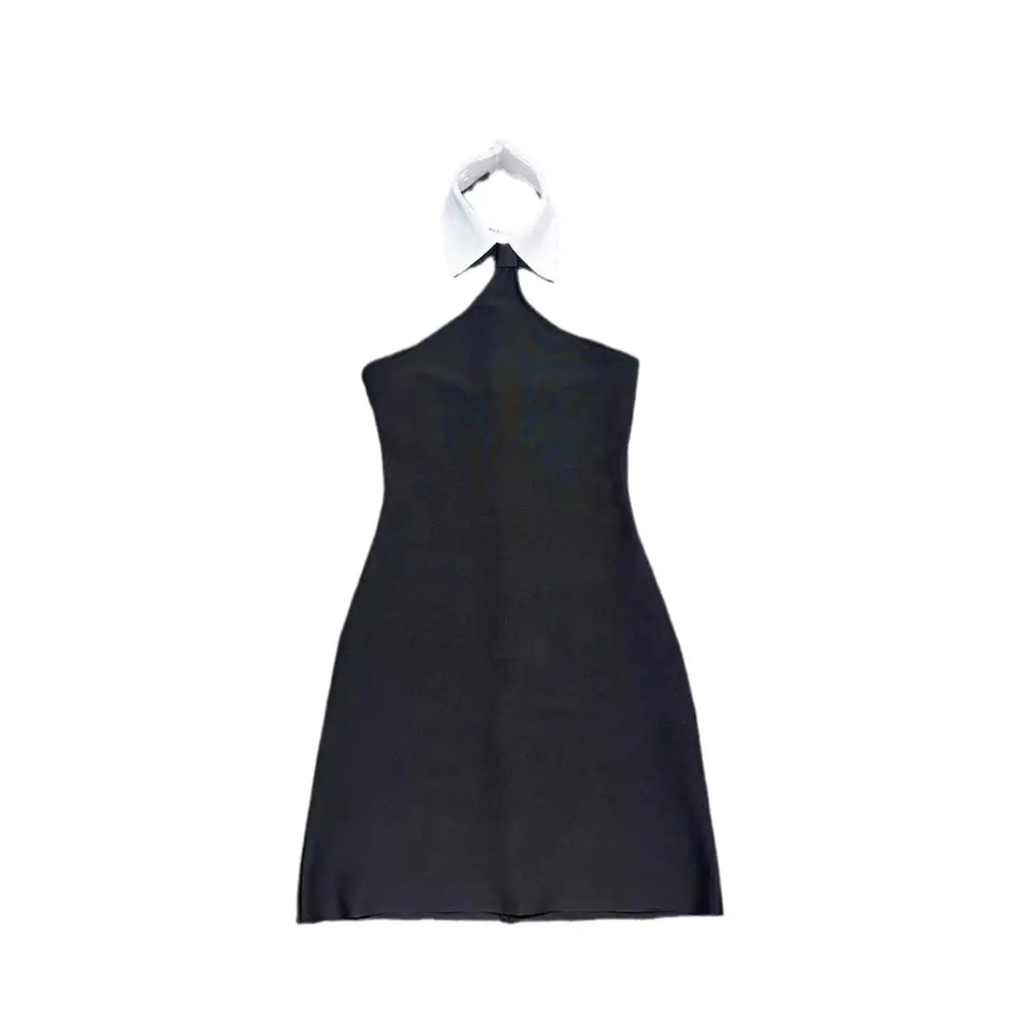 عبر الحدود قسط المرأة شخصية اللون بلو طوق معلقة Ne التفاف Bodycon تنورة عالية الخصر سترة التفاف Dr