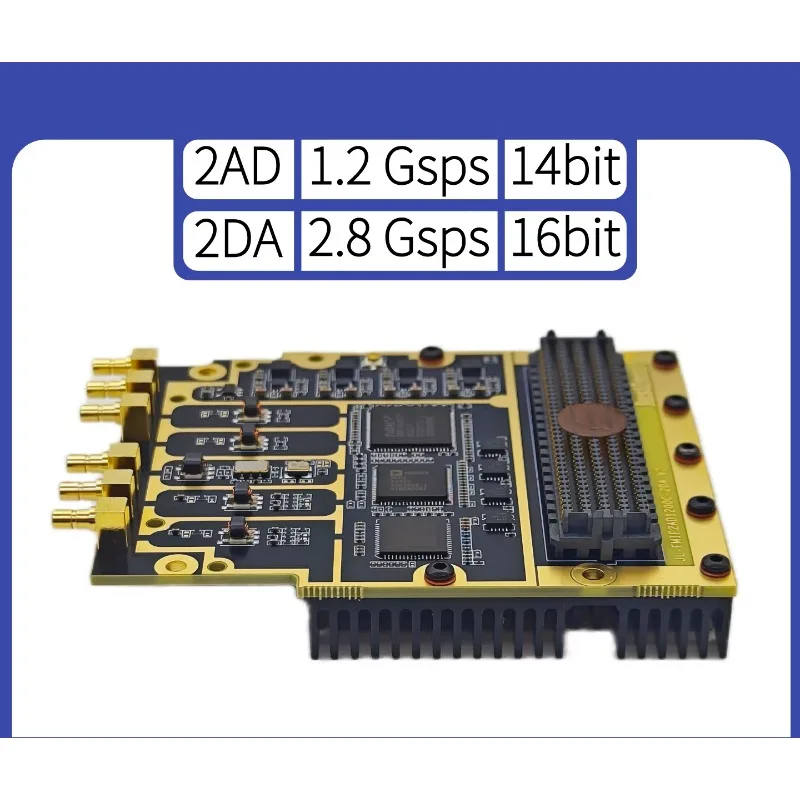 AC intermediate frequency acquisition-transmission, high speed ADDA, 1.2G + 2.8G, AD9695 + AD9144, FMC daughter card