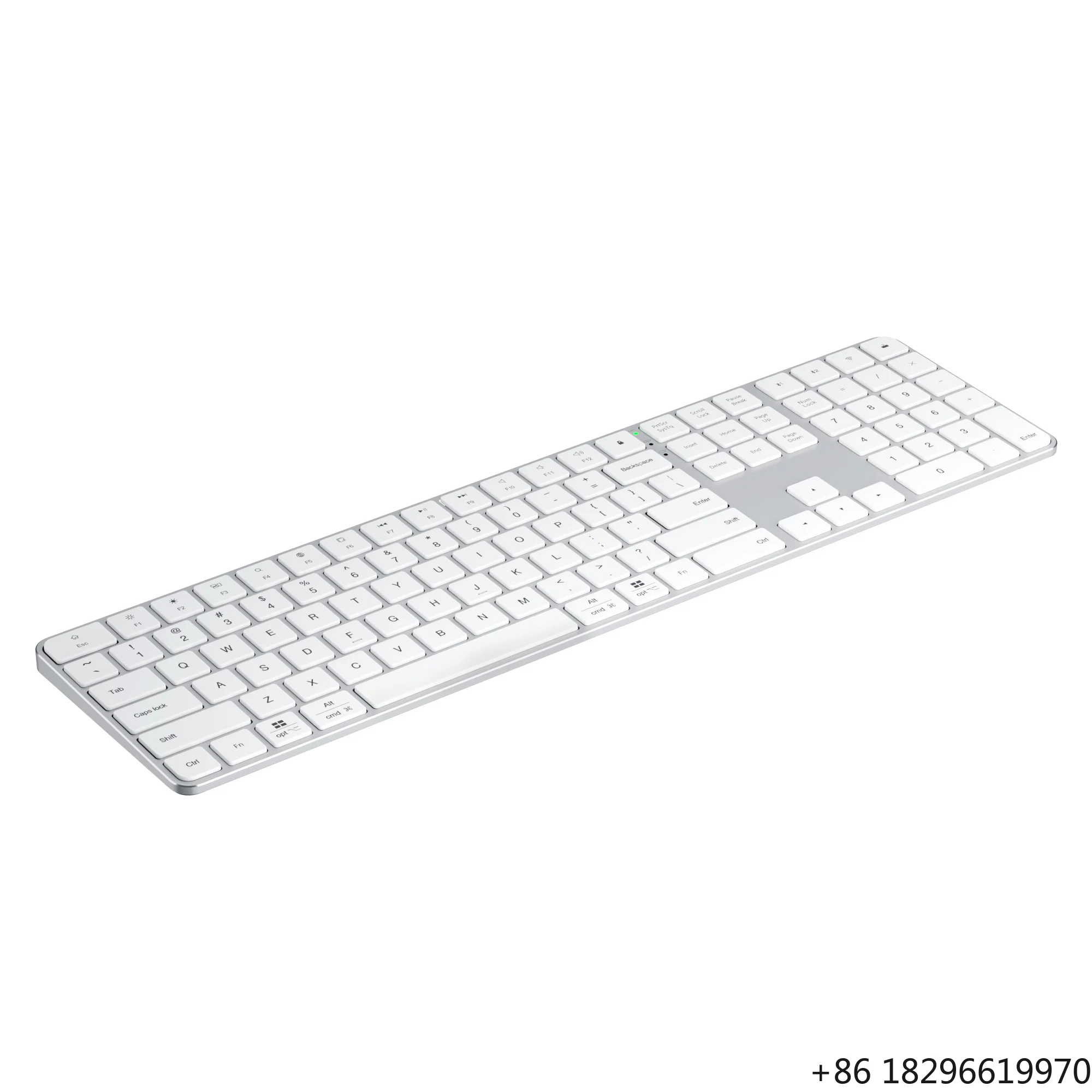 Three Mode 2.4G Wireless Charging Aluminum Alloy 111 Keys Keyboard Multi Region Laptop Tablet Phone