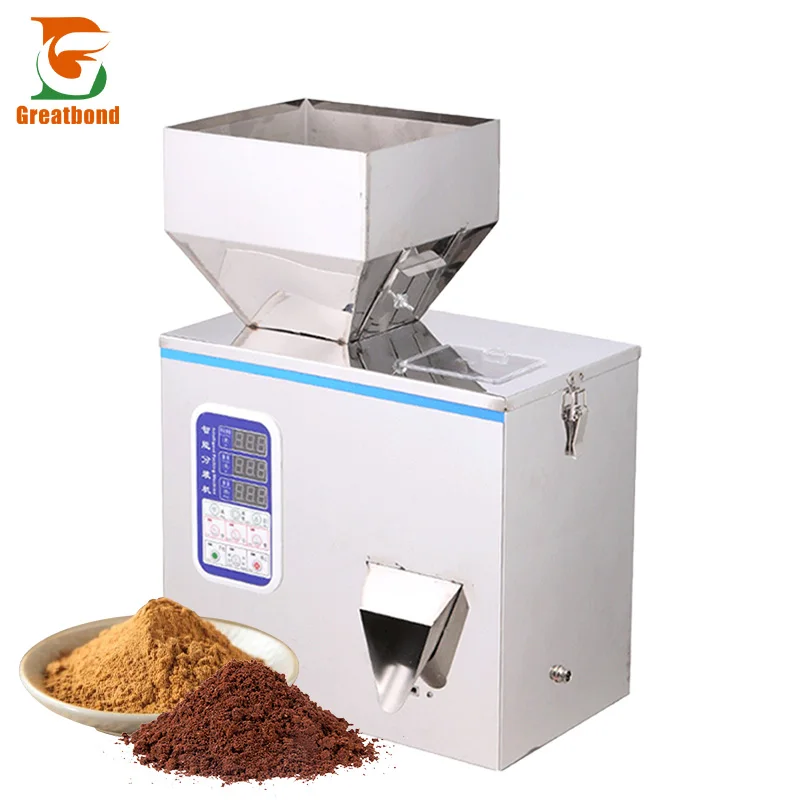 

1-500g Small Semi-Automatic Flour Seasoning Powder Salt Food Cosmetic Chemical Filler Bag Pouch Bottle Packaging Filling Machine