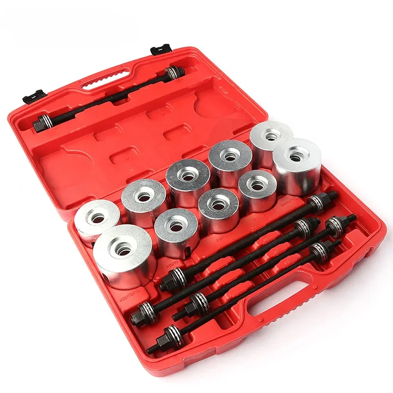 27 Pcs Automobile Bushing Rubber Sleeve Replacement and Disassembly Tool Remove Rear Axle Iron