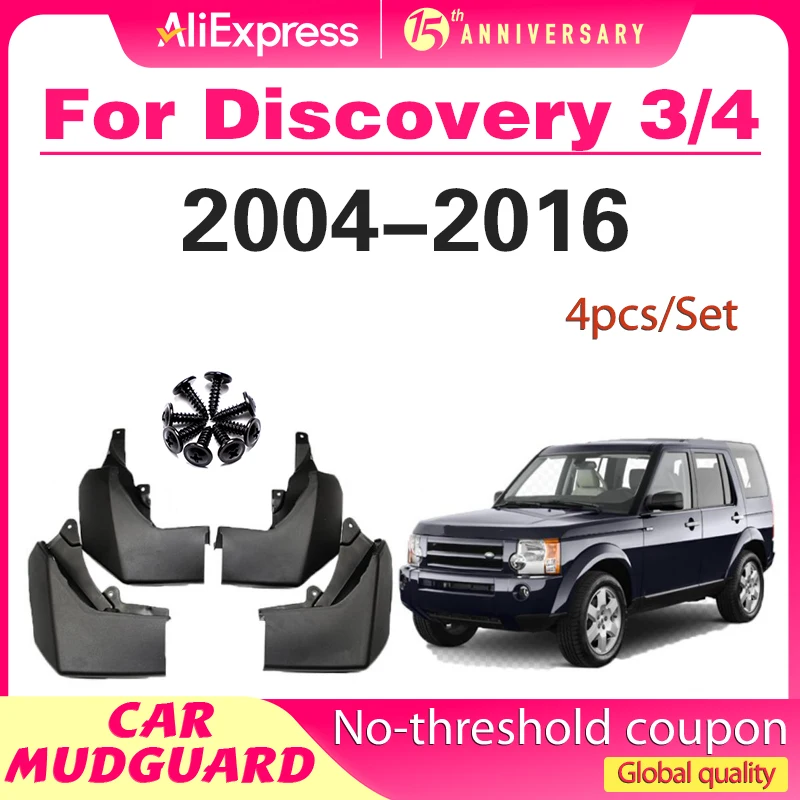 

MudFlaps for Land Rover Discovery4 Discovery3 2004-2016 Mudguards Mud Flaps Splash Guards Front Rear Wheels Fender Accessories