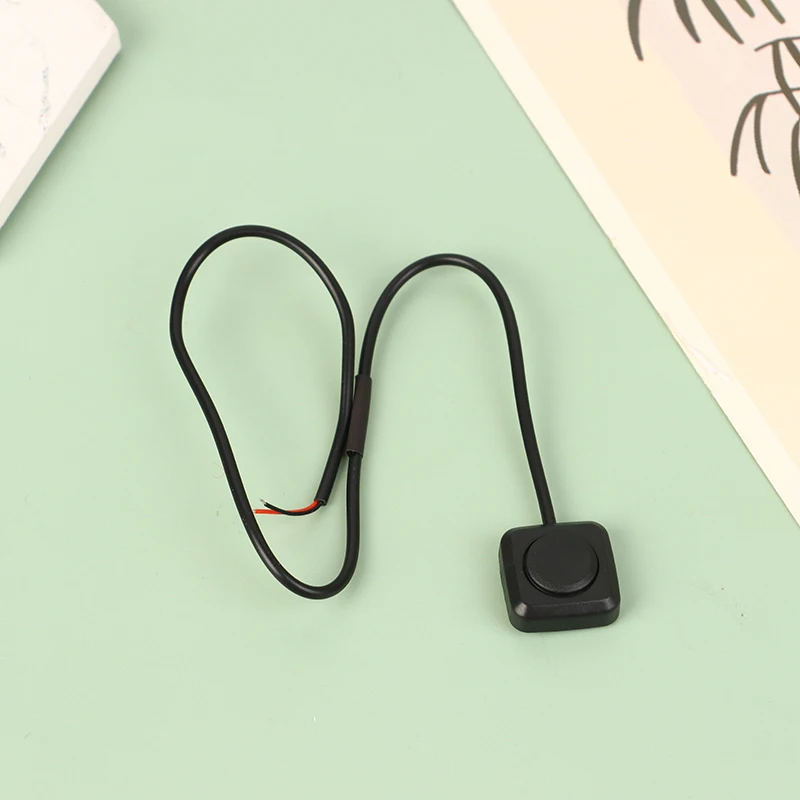 * 1Pc DIY Flashlight Surface Mount Mini Button Switch Momentary Push Button On Off Switch Black Plastic 12V 24V Car Alarm Button