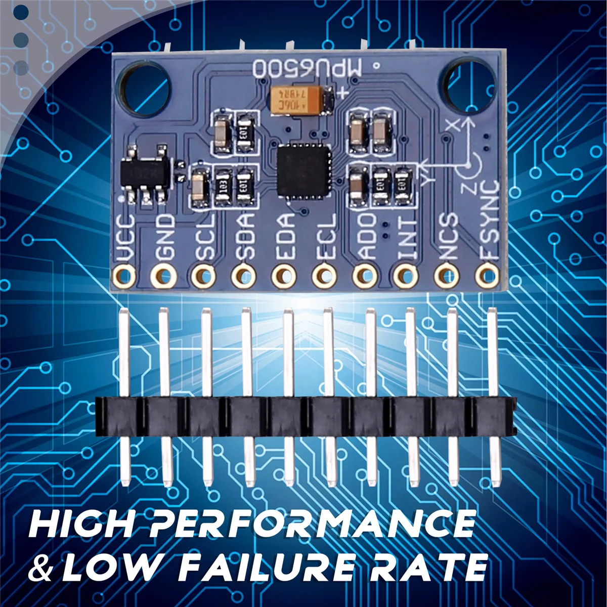 10Pcs MPU6500 Gyroscope Accelerometer Sensor Module 6-Axis GY-6500 Sensor Module IIC Communication Protocol ST