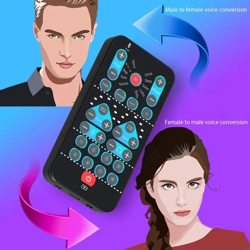 Portable Voice Changer Voice Modifiers Microphone Voice ModulatorHigh Fidelitys Sound 3-4playtime MultiDevice Connectivities 