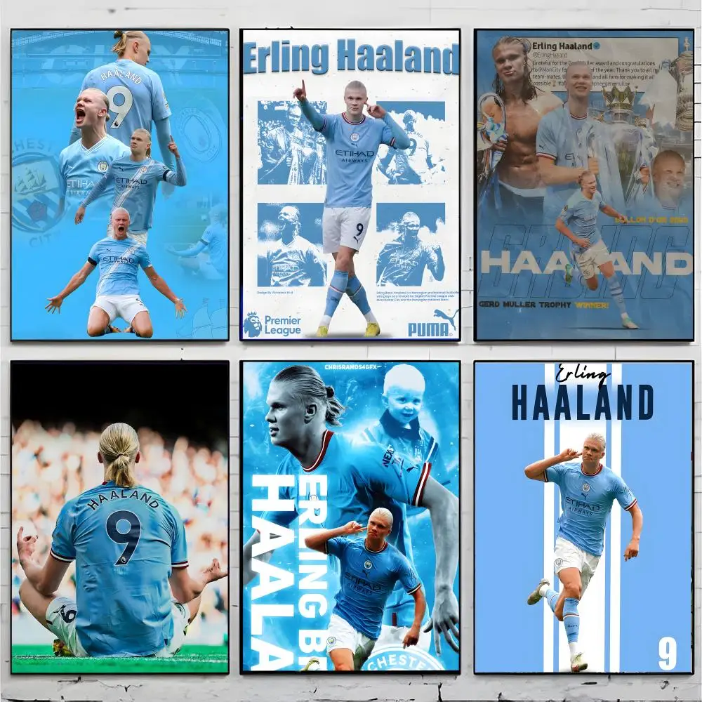 E-Erling Braut Haaland outstanding Poster Premium Decor Art & Gift for Household Lounge Home Ornaments