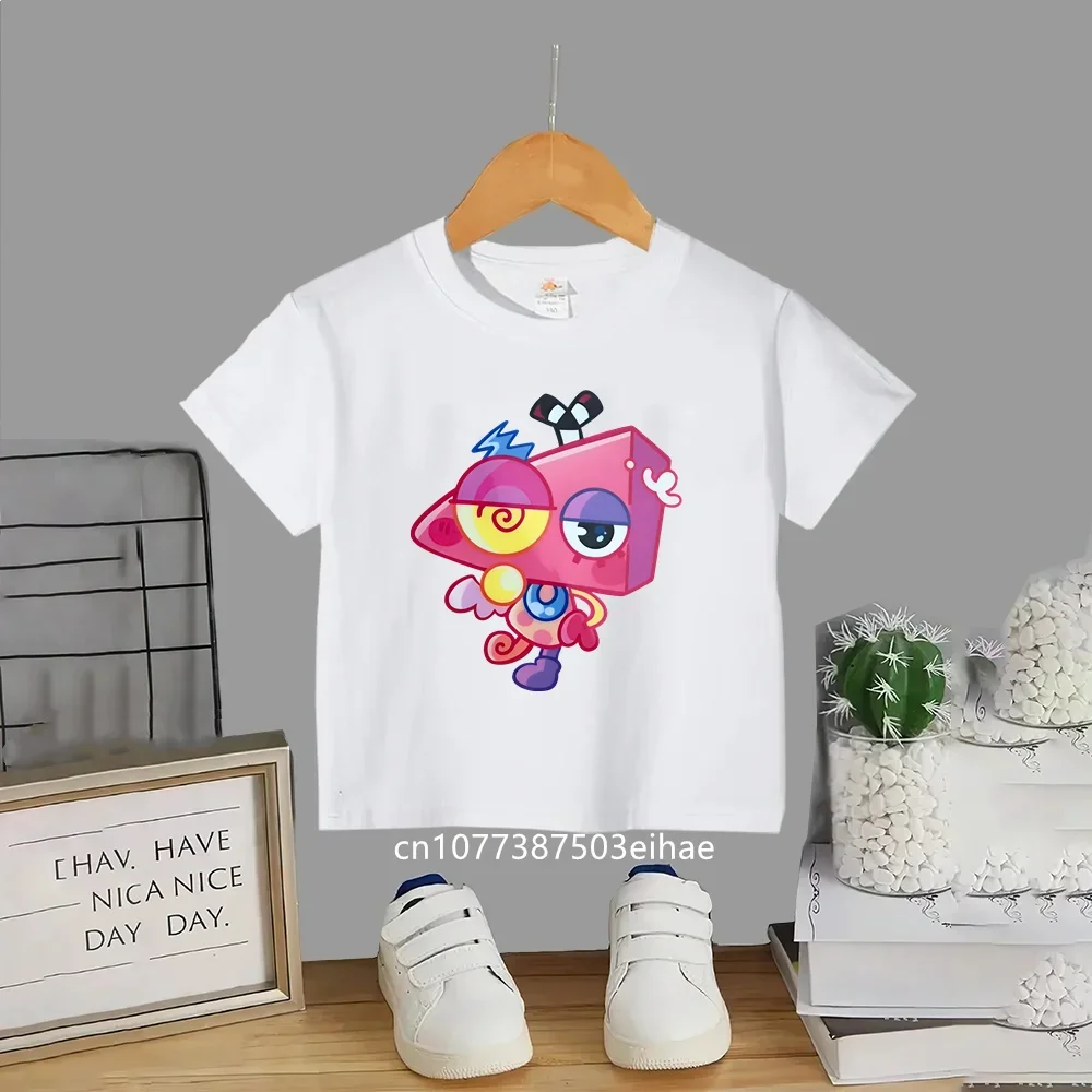 Popular The Amazing Digital Circus Children Graphic T-shirt, Soft Cotton Short Sleeve Tops, Boys Girls Casual Summer Anime Tees