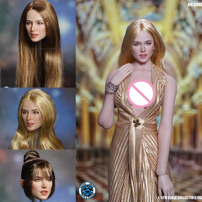 

SUPER DUCK 1/6 Scale Europe and America Beauty Head Sculpt For 12-inch Dolls Action Figure Soldier Toys SDH048A SDH048B SDH048C