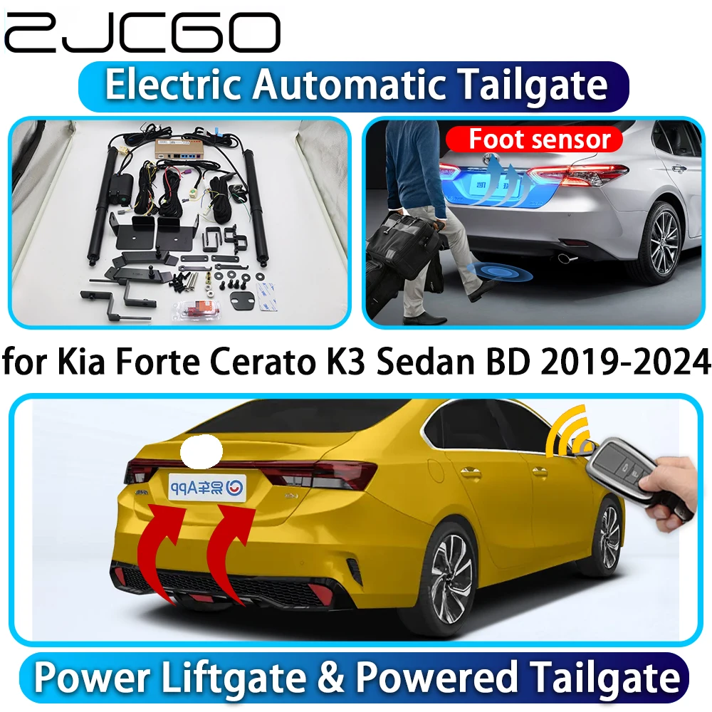 ZJCGO for Kia Forte Cerato K3 Sedan BD 2019-2024 OEM Automatic Power Liftgate Powered Tailgate Intelligent System Trunk Lift Kit