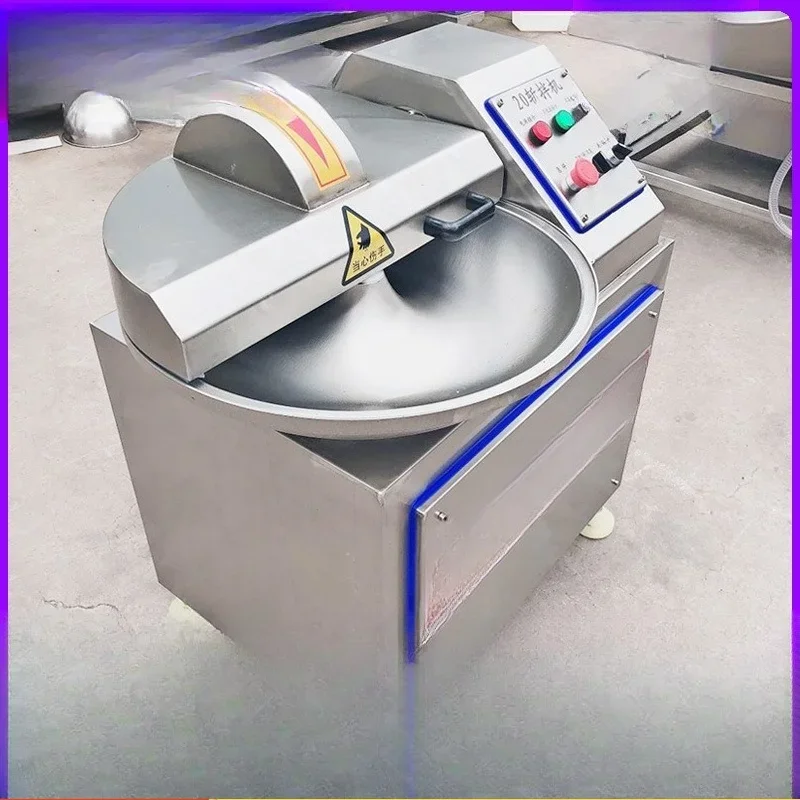 

Commercial mackerel stuffing chopper, automatic discharge meat processing