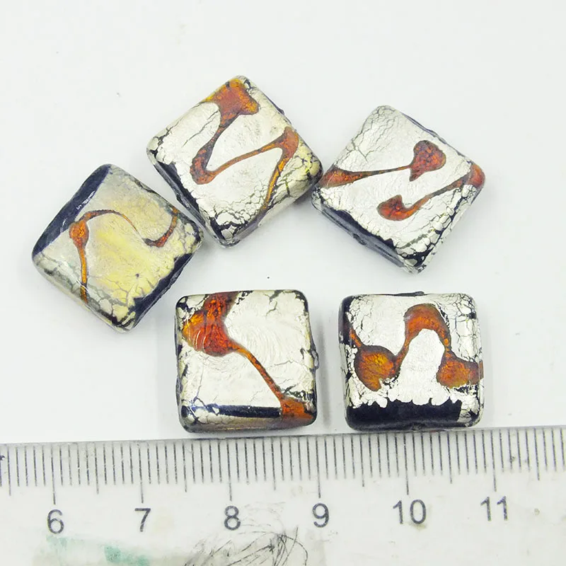 50PCS/LOT   15X15MM  classic glass beads