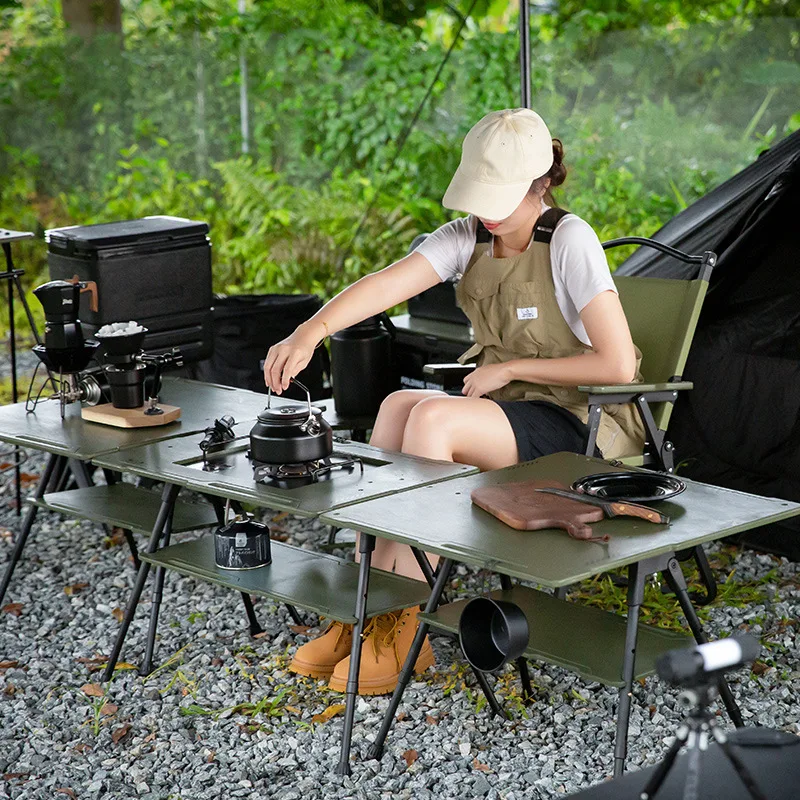 طاولة تكتيكية جونغ قابلة للطي وطاولة نزهة محمولة وطاولة صغيرة خارجية #4