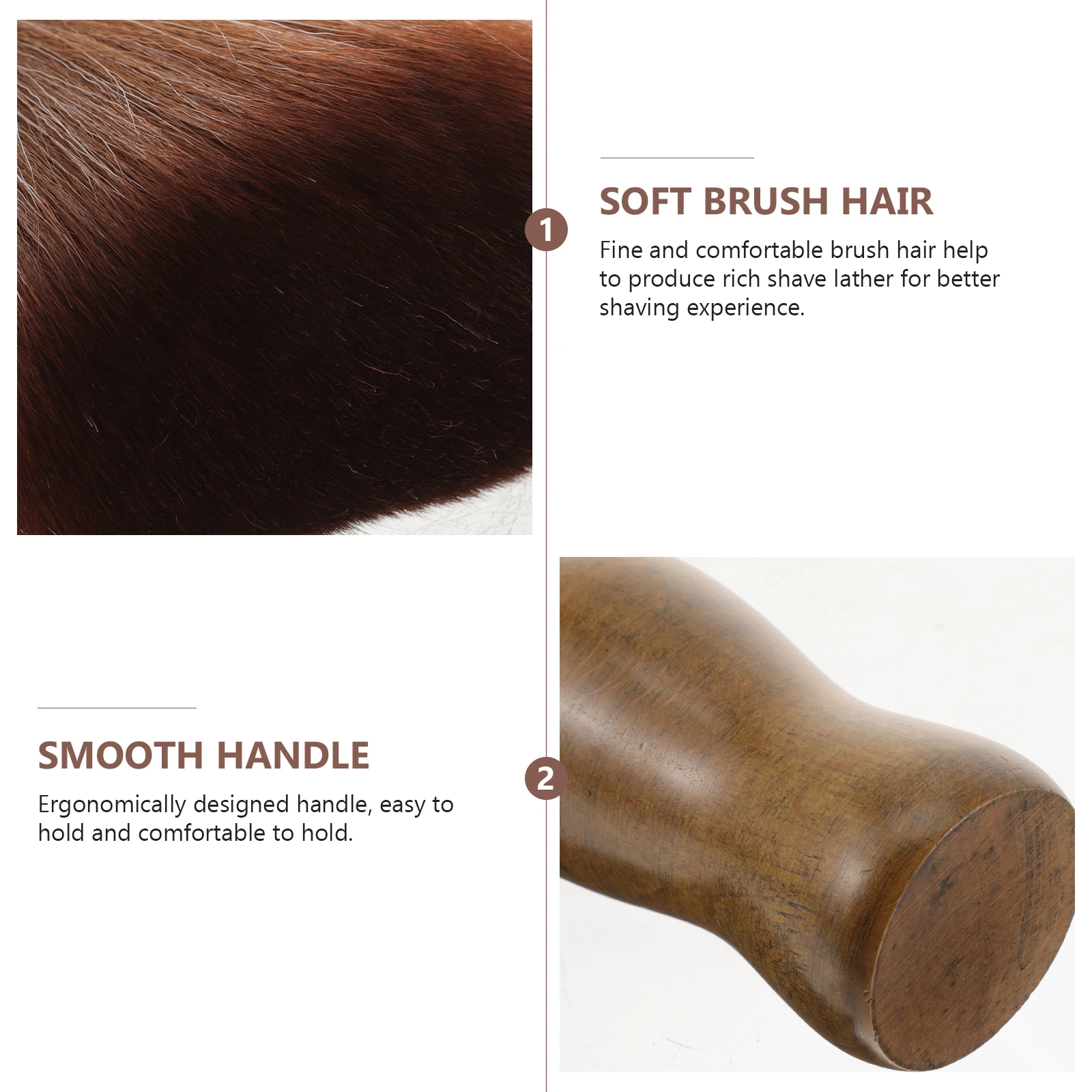 

Beard Shaving Brush Travel Tools for Men Shaver Bristle Hair Personal Care Accessory