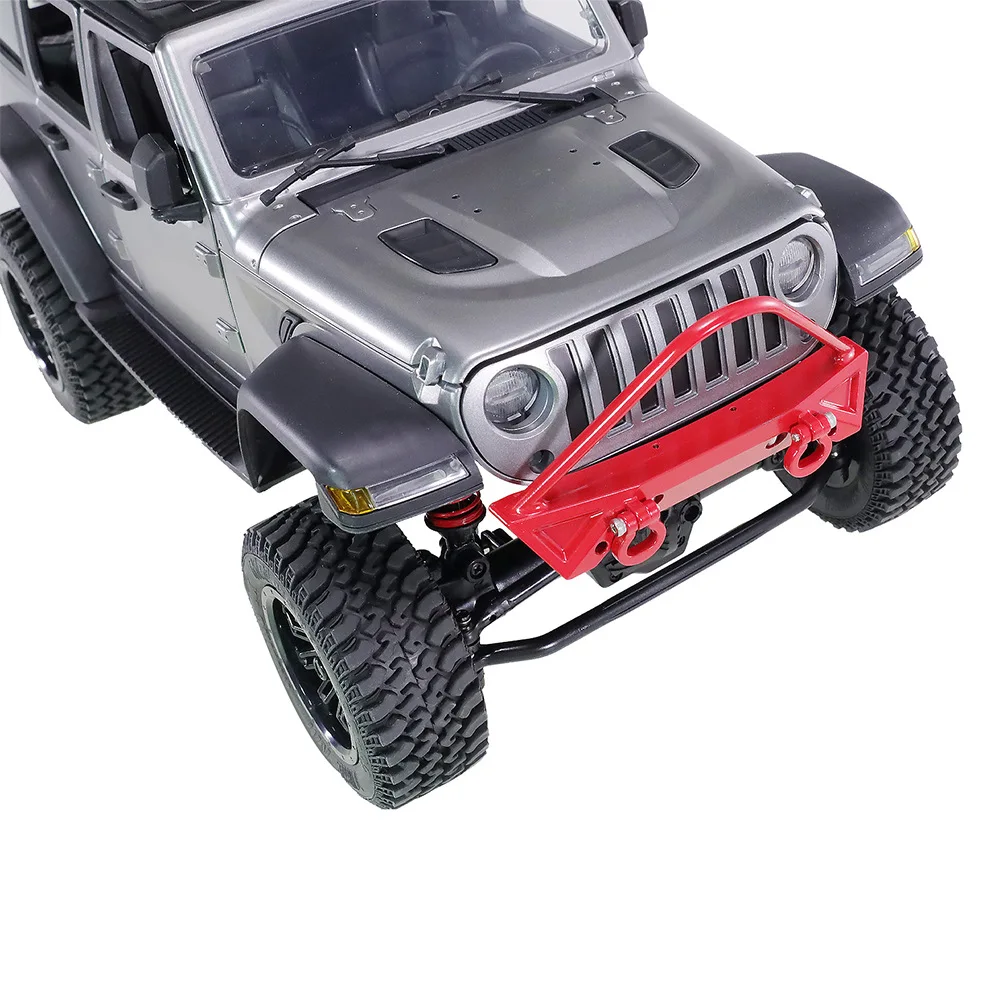 Para-choque dianteiro de metal para carro mn1/12 mn128 rc, cinto anticolisão dianteiro, furo de instalação, acessórios de peças de atualização