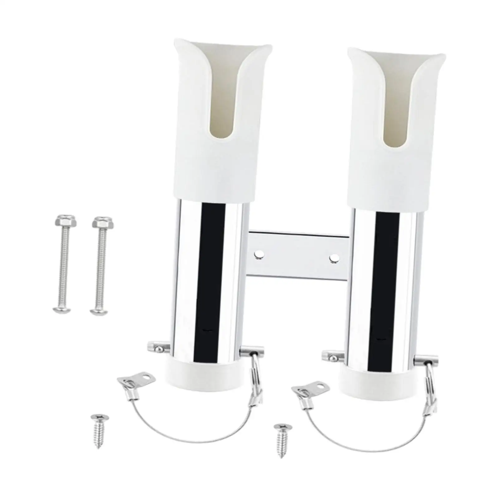 

2 Tube Fishing Rod Holder Multipurpose Bracket for Boat Trailer Yacht