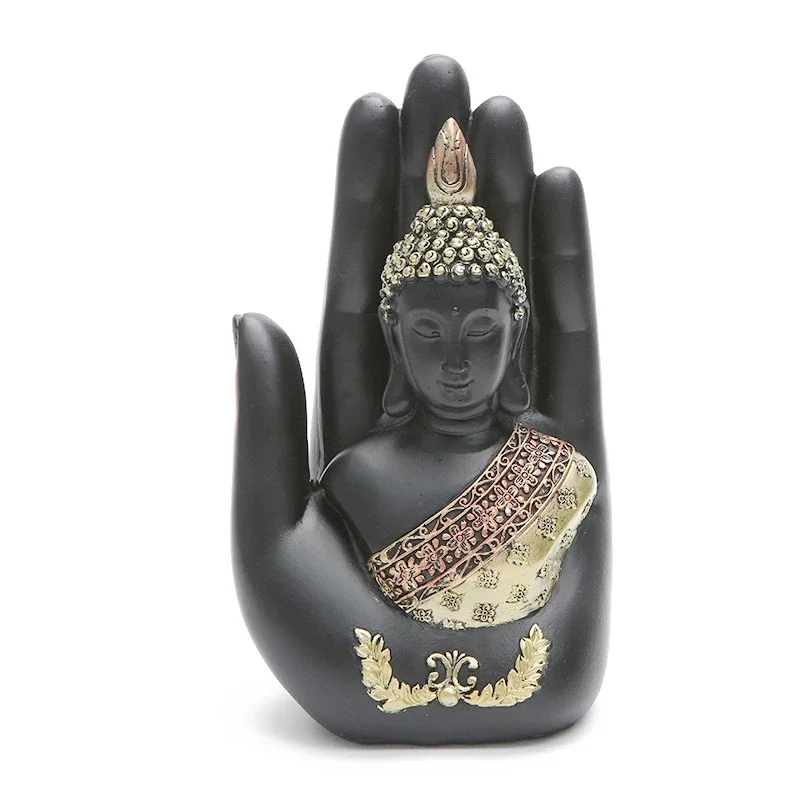 2020 Buda Statue Thailand Buddha Sculpture Resin Hand Made Buddhism Hindu Fengshui Figurine Meditation Home Decoration