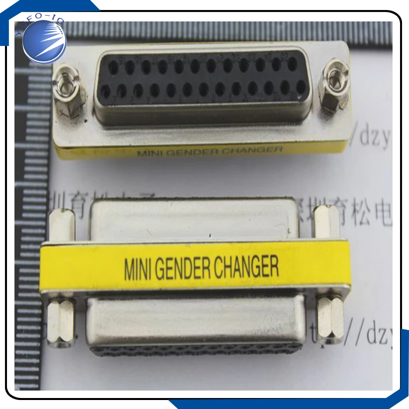5pcs/lot  Parallel port adapter DB25 hole to hole mother to mother   electronics Connector