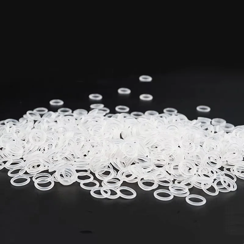 5~50Pcs VMQ White Food Grade Silicone Ring Gasket Thickness CS 1/1.5/2mm OD 3~90mm Waterproof Insulate Washer Rubber O-ring