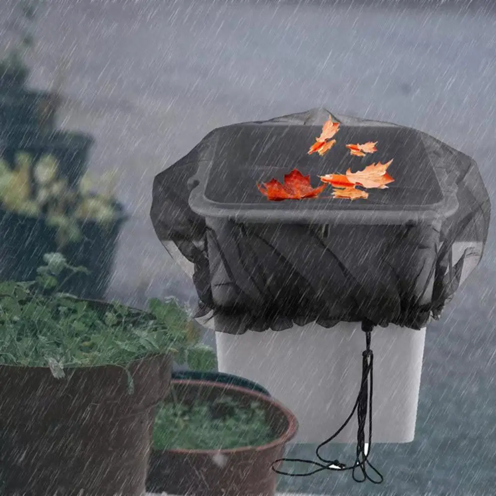 

All-season Mesh Bucket Cover Anti-debris Barrel Cover Rain Barrel Mesh Cover Debris Blocking Netting for Garden Patio for Rain