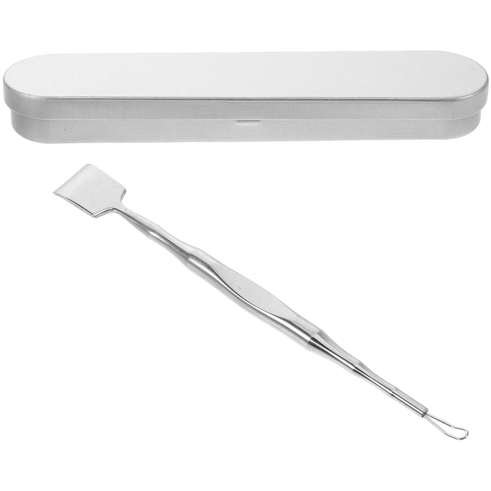 Nettoyeur de points noirs du visage en acier inoxydable, grattoir à double extrémité, outil d'extraction de boutons, extracteur de soins de beauté en métal pour la peau