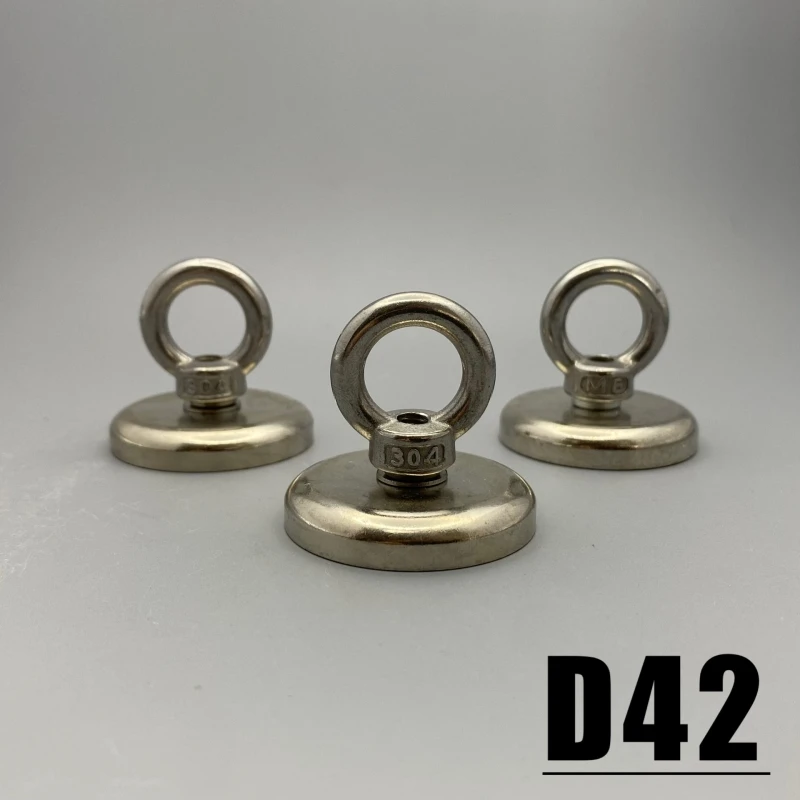 1/2/3/5Pcs Diameter 42mm Salvage Magnets Hook D42 Circular Heavy Duty Sea Fishing Hanger Strong Powerful magnet Magnetic Imane