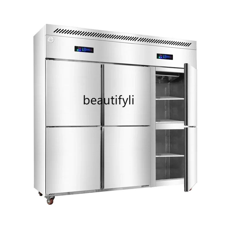 

YH Commercial Freezer Freezer Six-Door Kitchen Freezer Air-Cooled Refrigerator