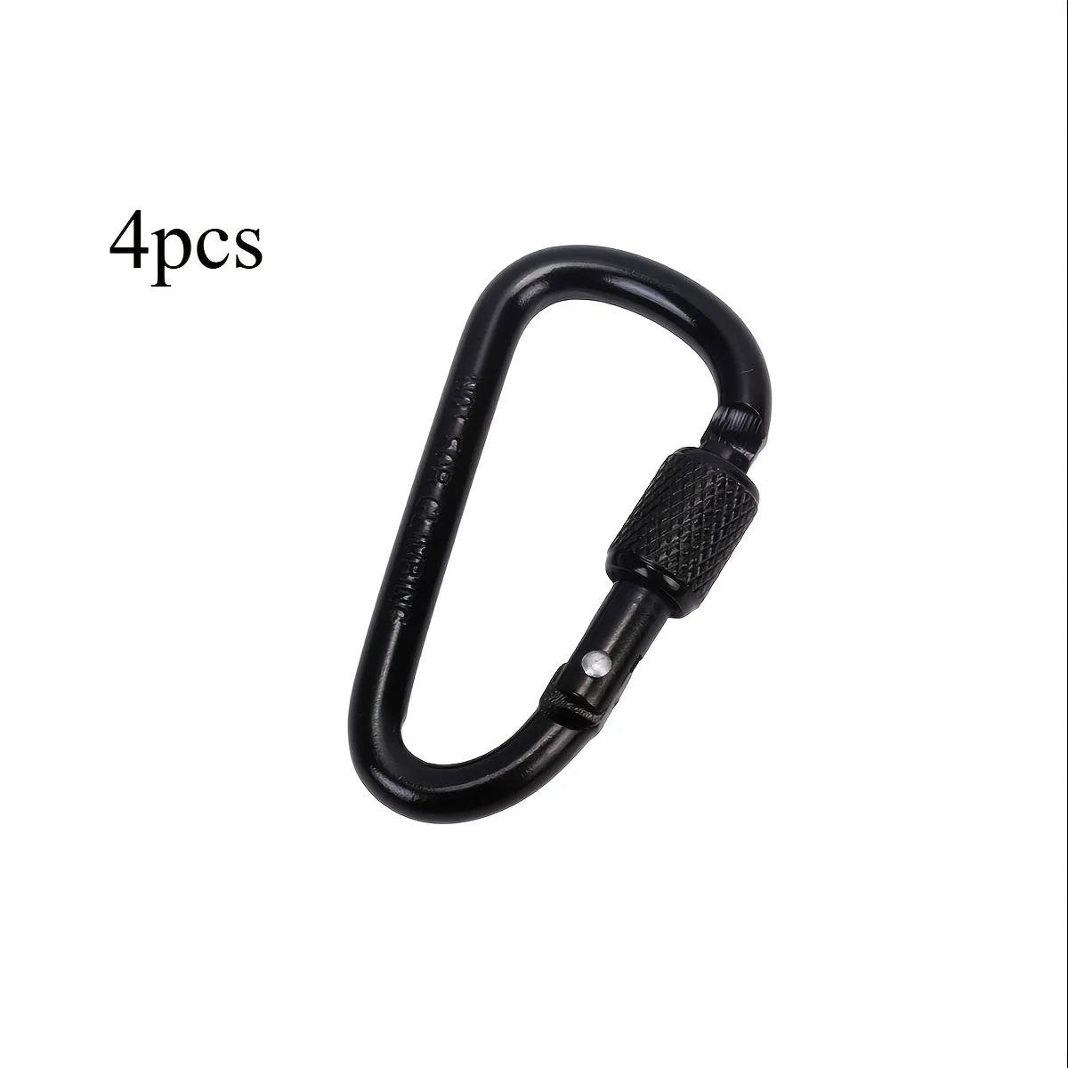 4 Stück verstellbare Karabiner aus Aluminiumlegierung, Outdoor-Sicherheitsclip, Schlüsselgürtelhaken, Camping- und Wanderschnalle