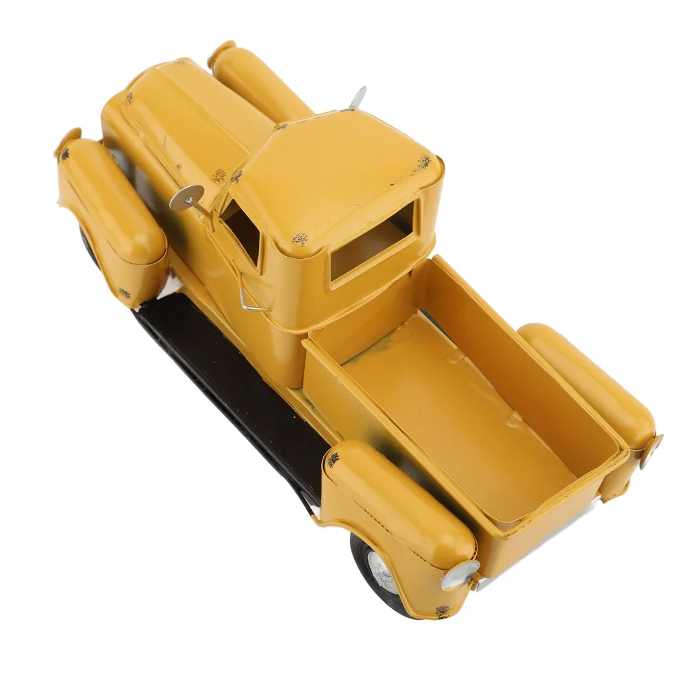 Collectible Vehicles Iron Pickup Truck Model Vintage Tabletop Pickup Truck Collectible Truck Gift Home Decoration