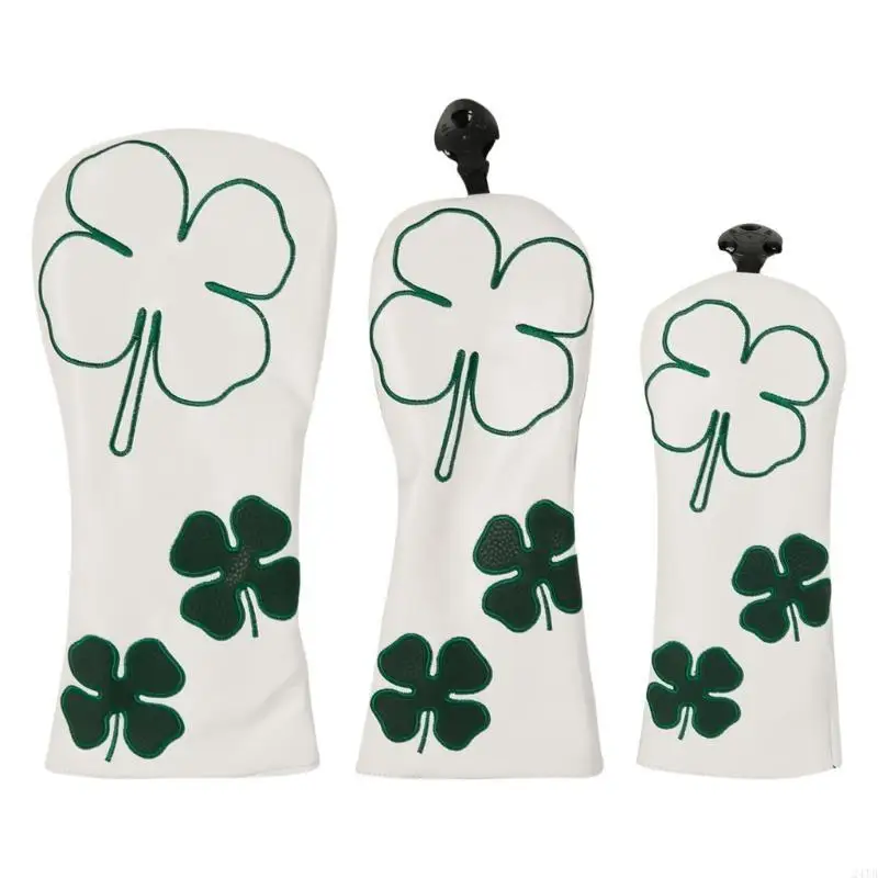3Pcs Pattern Fairway Headcover Golfs Club Head Cover Golfs Accessory