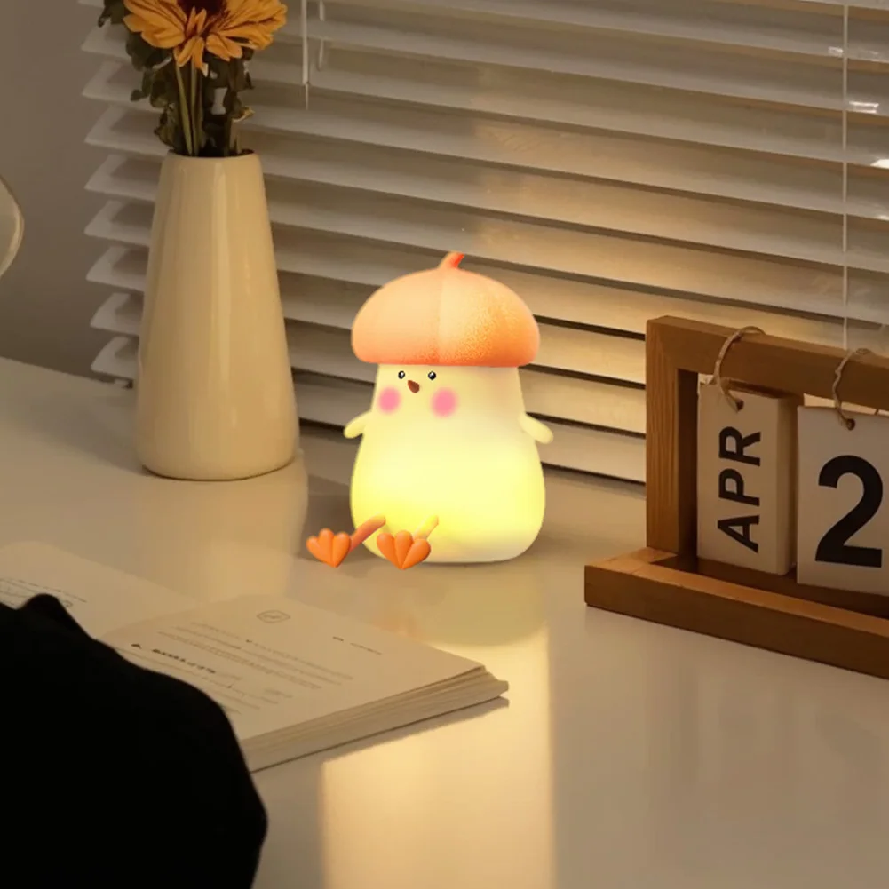 Cute Animal Night Light Built-In Timer Cartoon Bedside Lights USB Charging Kawaii Animal Nightlights for Breastfeeding Toddler