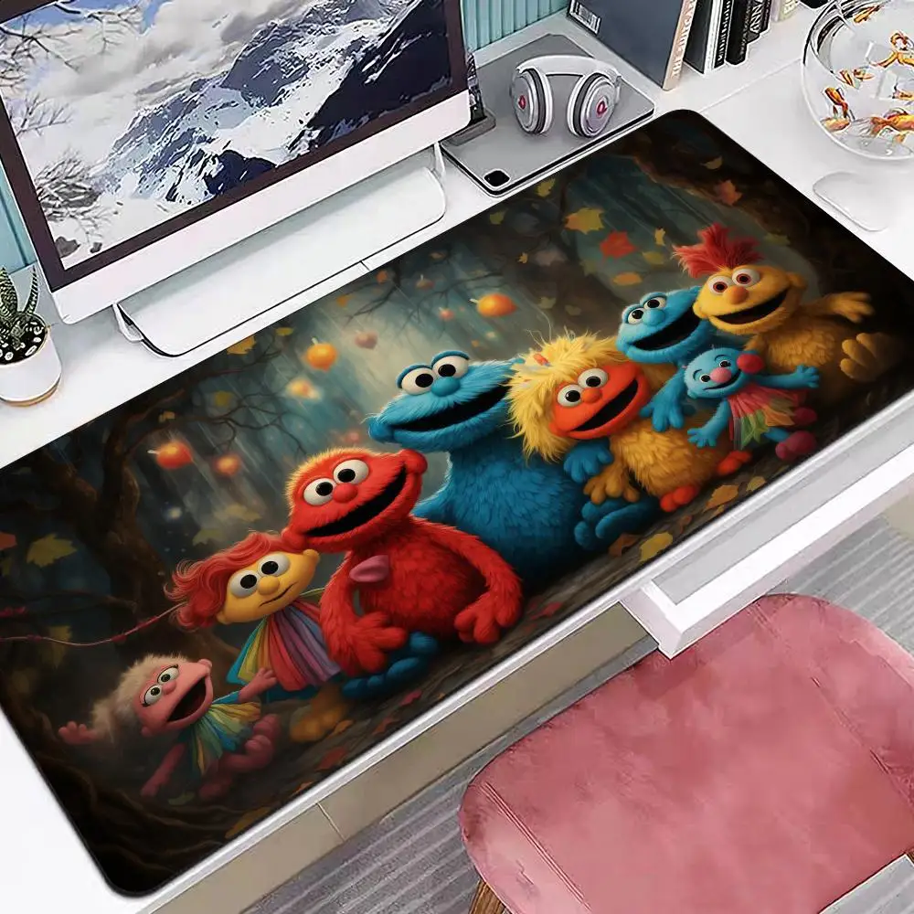 

Childhood Sesame Streat Mouse Pad Multiple Sizes Large Square Computer Office Game Table Mats Rubber Anti-slip Mousepads